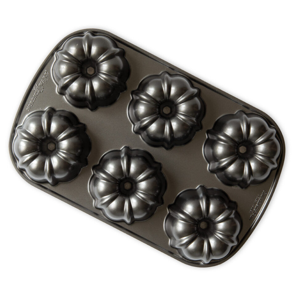 Nordic Ware Original Mini Gugelhupfform für 6 Kuchen