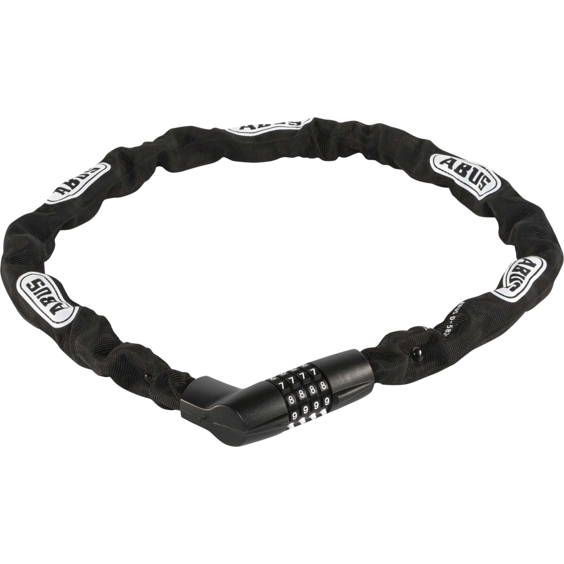 ABUS Tresor 1385 - Kette mit integriertem Schloss - Kombination - Zahlenschloss - Schwarz