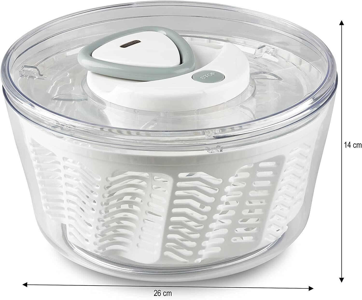 zyliss Salatschleuder Easy Spin 2 Ø26 cm weiss