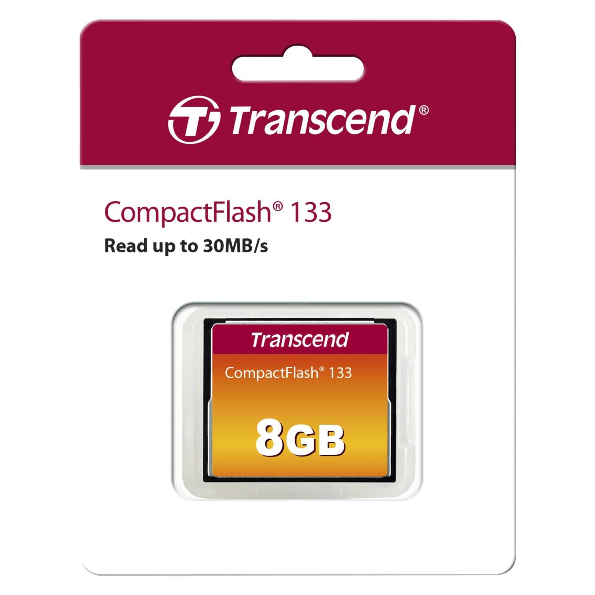 Transcend - Flash-Speicherkarte - 8 GB - 133x - CompactFlash