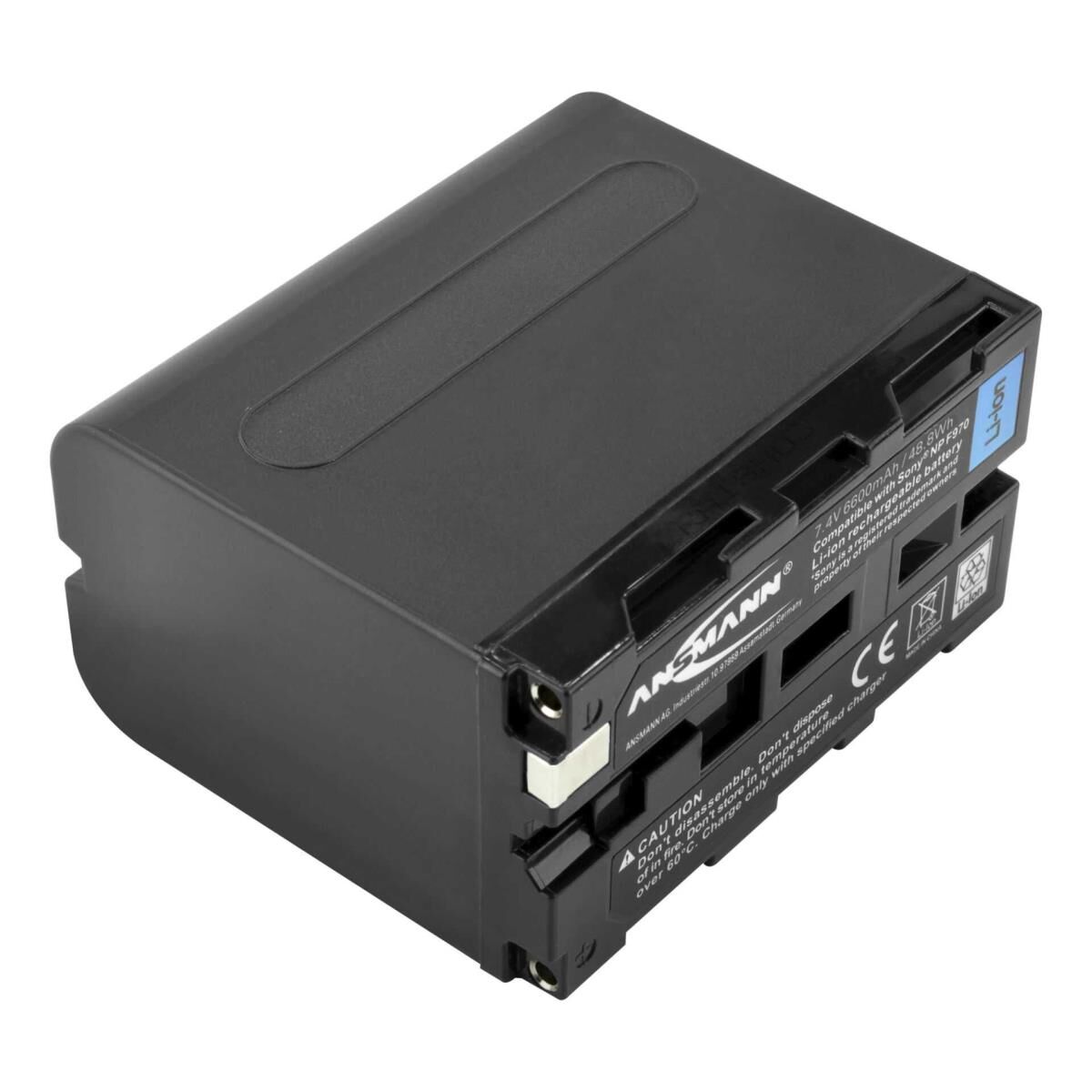 ANSMANN - Batterie - Li-Ion - 6600 mAh - 48.8 Wh - Schwarz