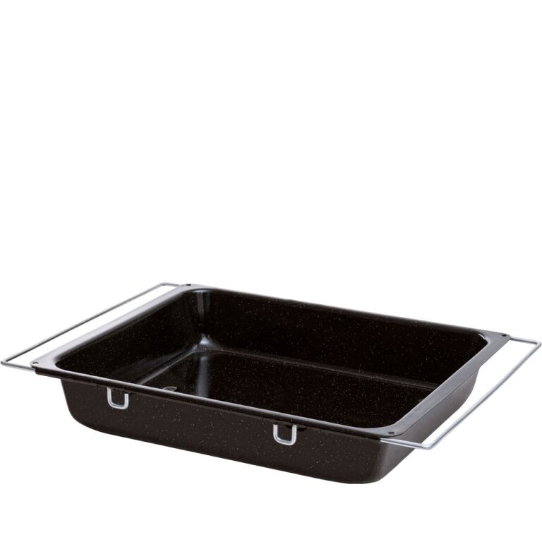 Riess Backblech Multiflex hoch 41-51x33cm Schwarz Emaille