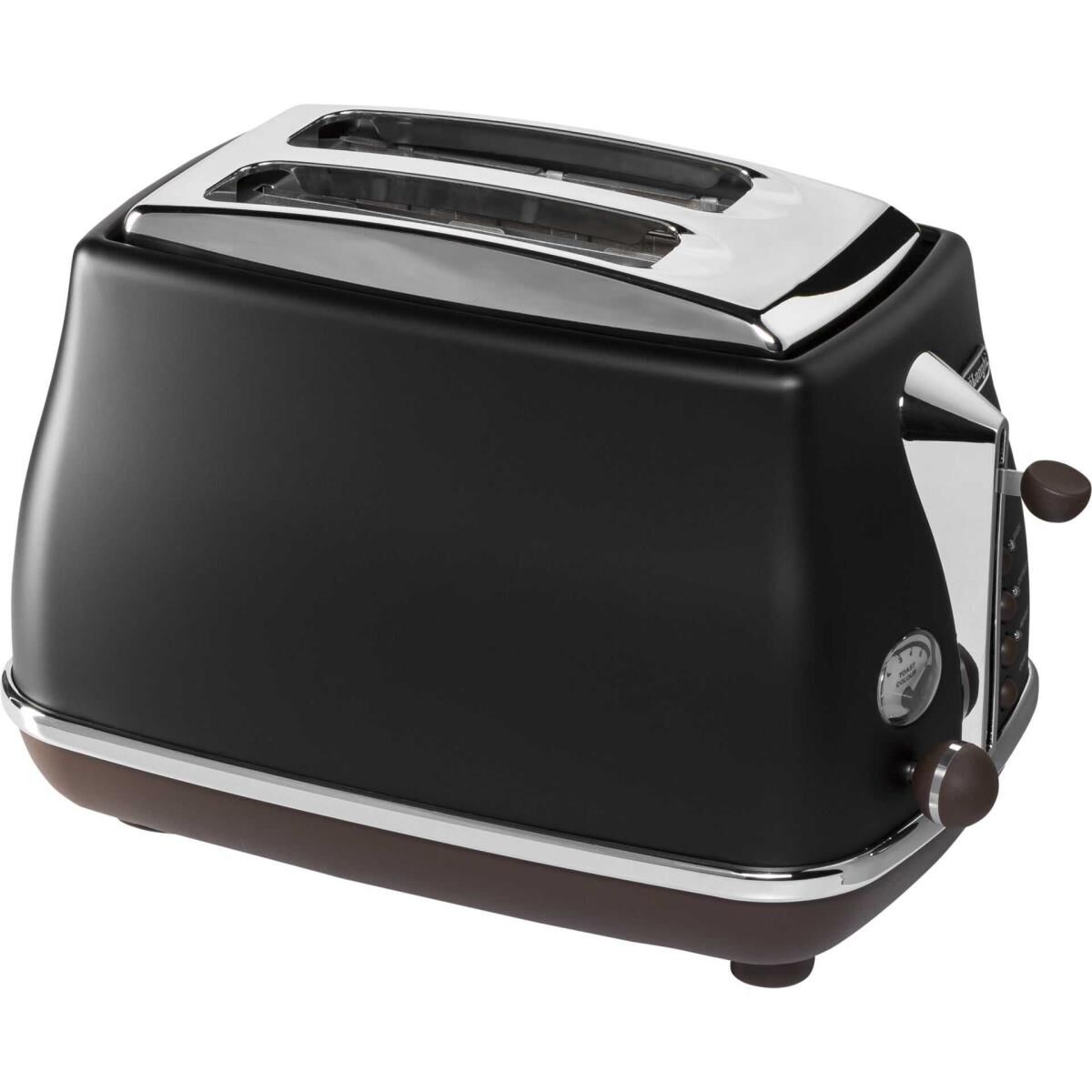 De'Longhi Icona Vintage CTOV 2103.BK - Toaster - 2 Scheibe - 2 Steckplatz - Schwarz