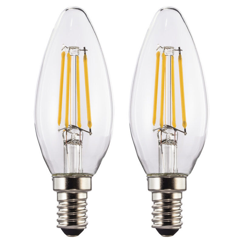 Xavax LED-Kerzenlampe, E14, 4W 2 Stk (warmweiss)