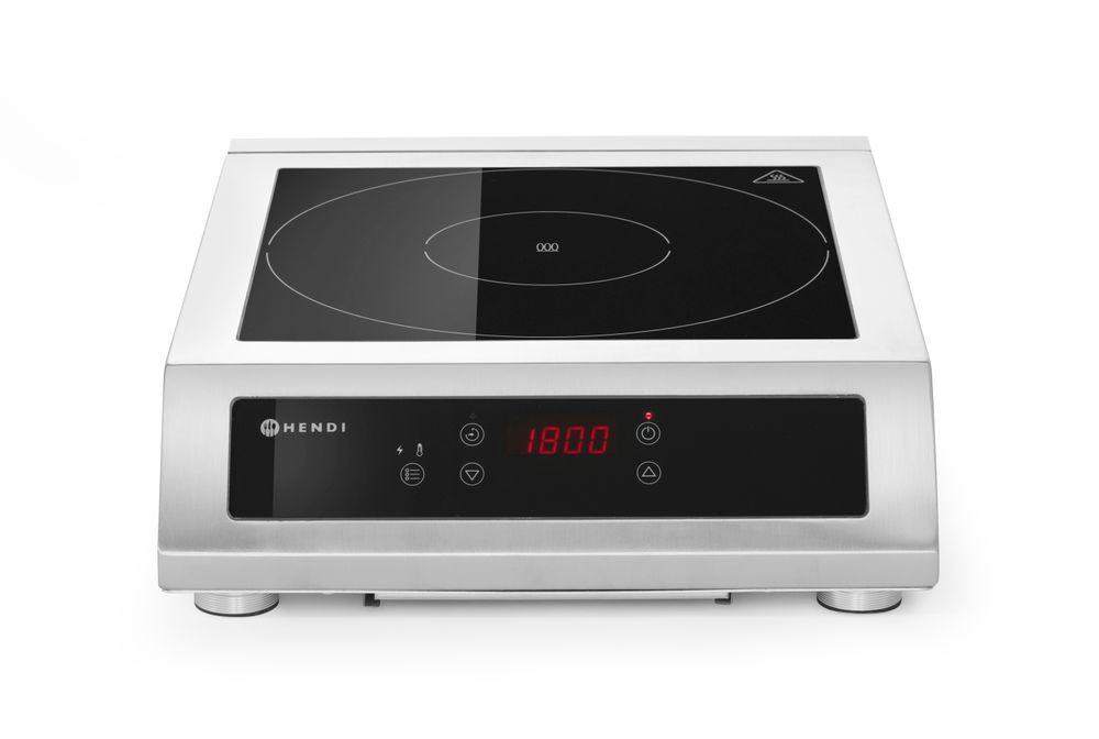 HENDI Induktionskocher Modell 3500 D XL, Profi Line, 230V/3500W, 390x560x(H)120mm