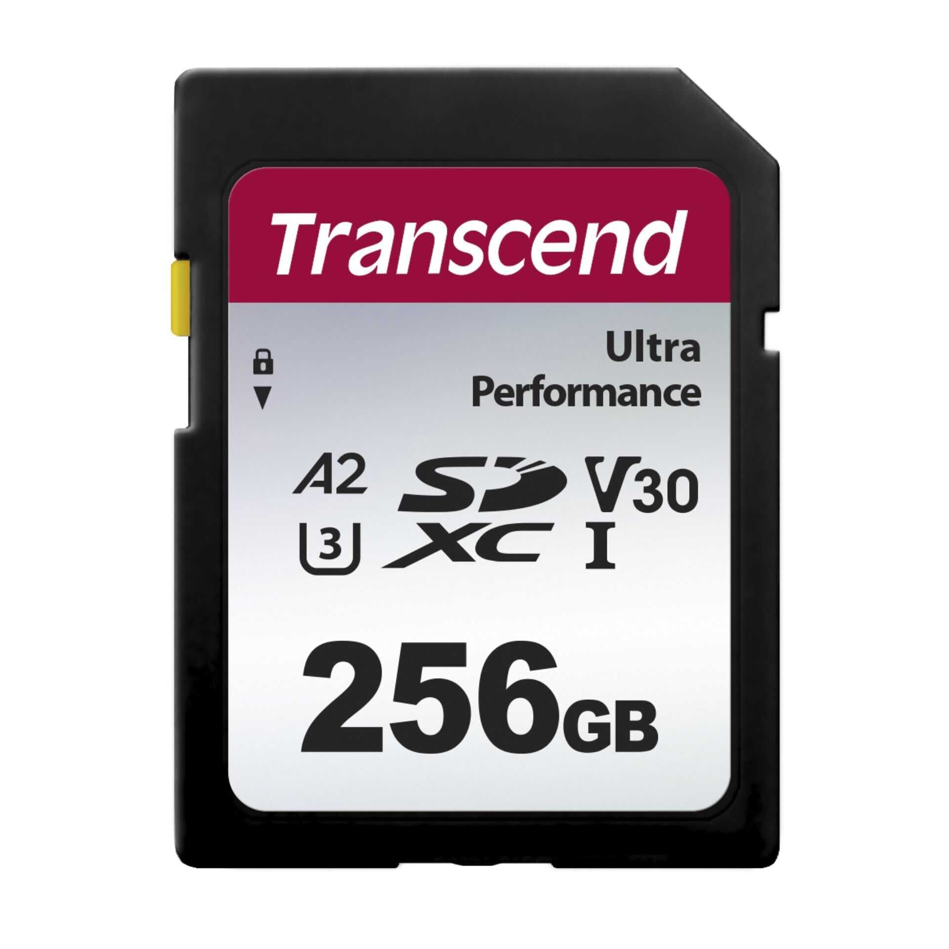 Transcend 340S - Flash-Speicherkarte - 256 GB - A2 / Video Class V30 / UHS-I U3 - SDXC UHS-I