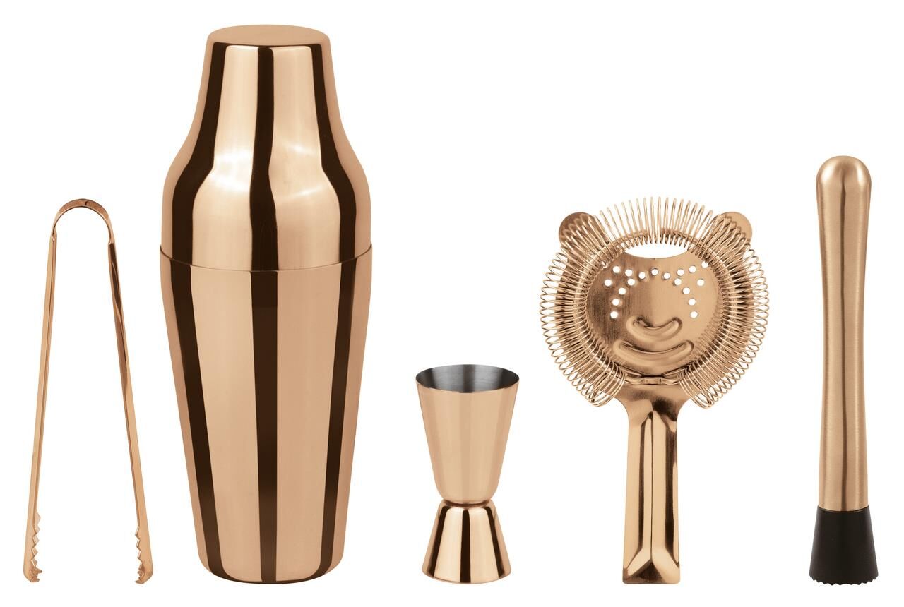 Sambonet Paderno Cocktailset Pariser Kupfer 5-teilig