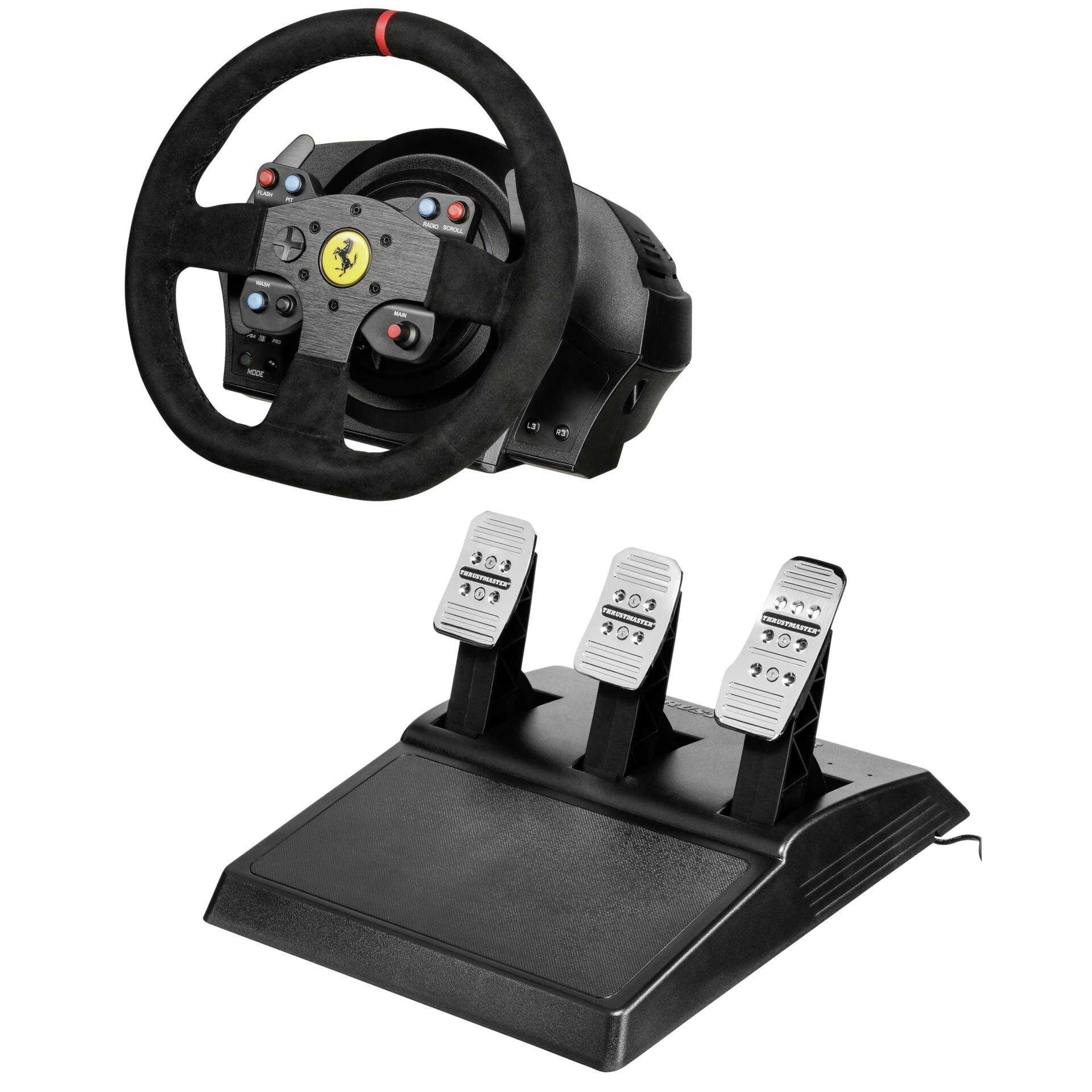 Thrustmaster Ferrari T300 Integral Racing - Alcantara - Lenkrad- und Pedale-Set - kabelgebunden - für PC, Sony PlayStation 3, Sony PlayStation 4, Sony PlayStation 5