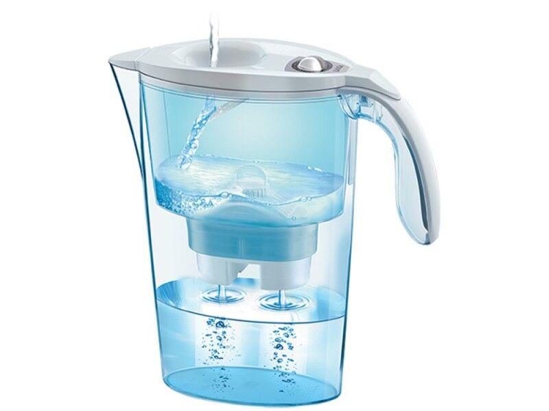 LAICA Filterkanne Stream Line Mechanical, 1.2 Liter., weiss J31-CC