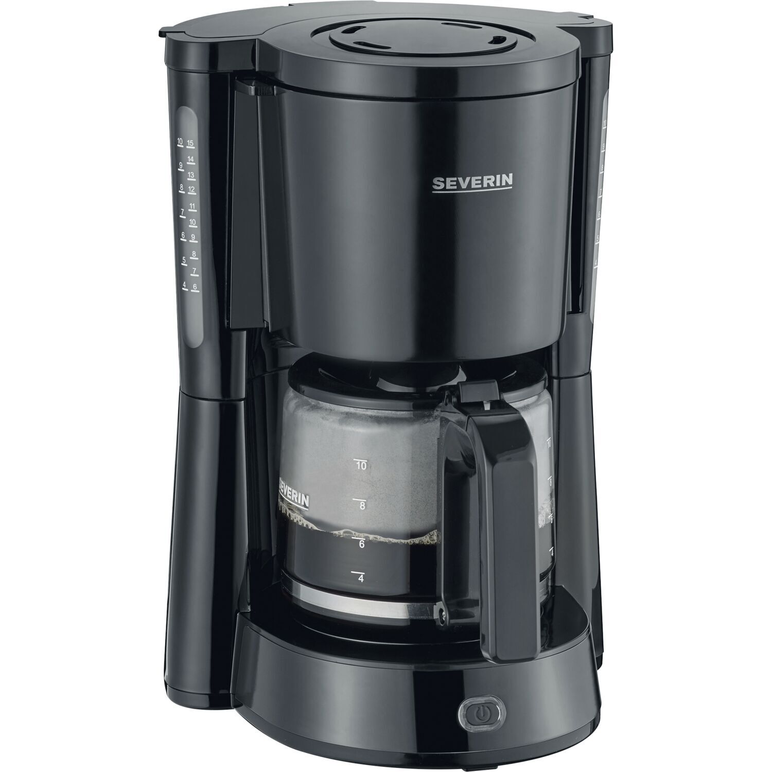 Kaffeeautomat für 10 Tassen schwarz