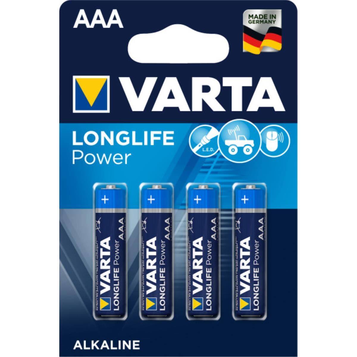 VARTA Batterie Longlife Power AAA 4er Blister