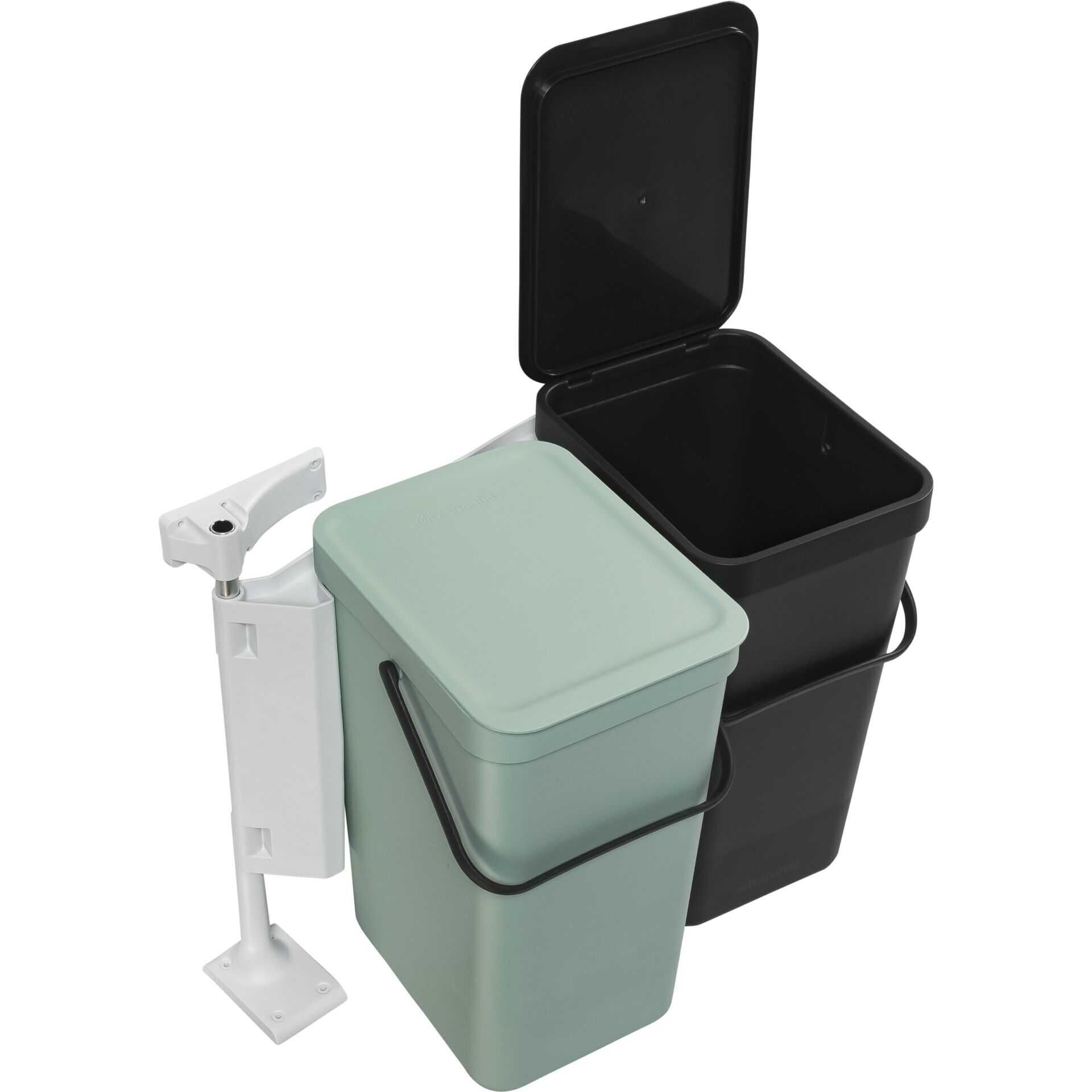 Brabantia Sort  Go Abfallbehäl. 2 x 16 L Dark Grey  Jade Green