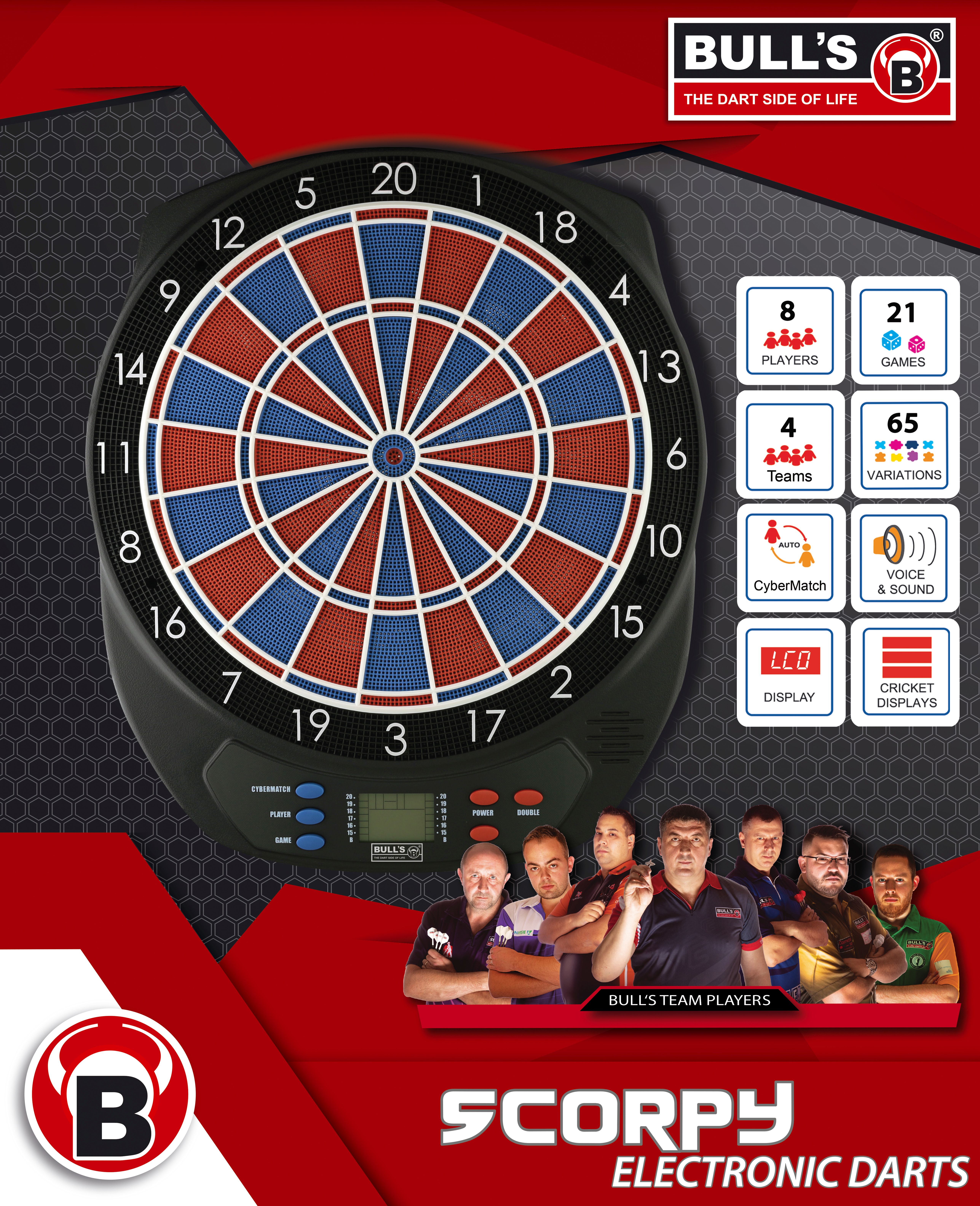 Embassy  BULL'S E-Dart-Scorpy Zweiloch 67963