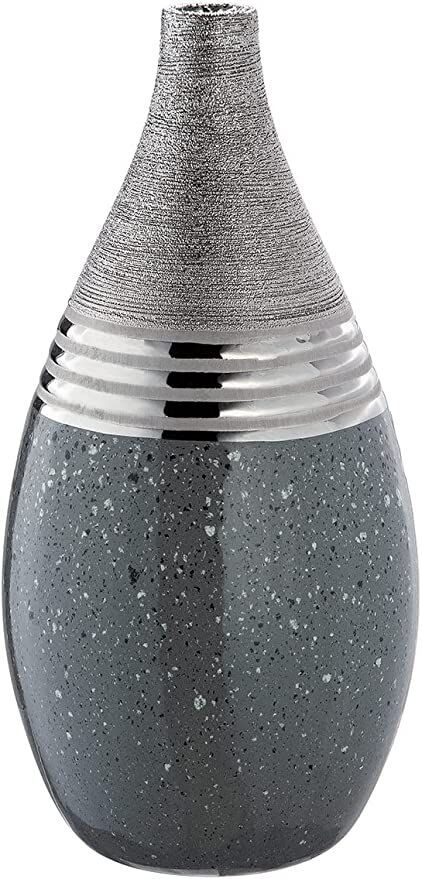 GILDE Keramik bauchige Vase Magma