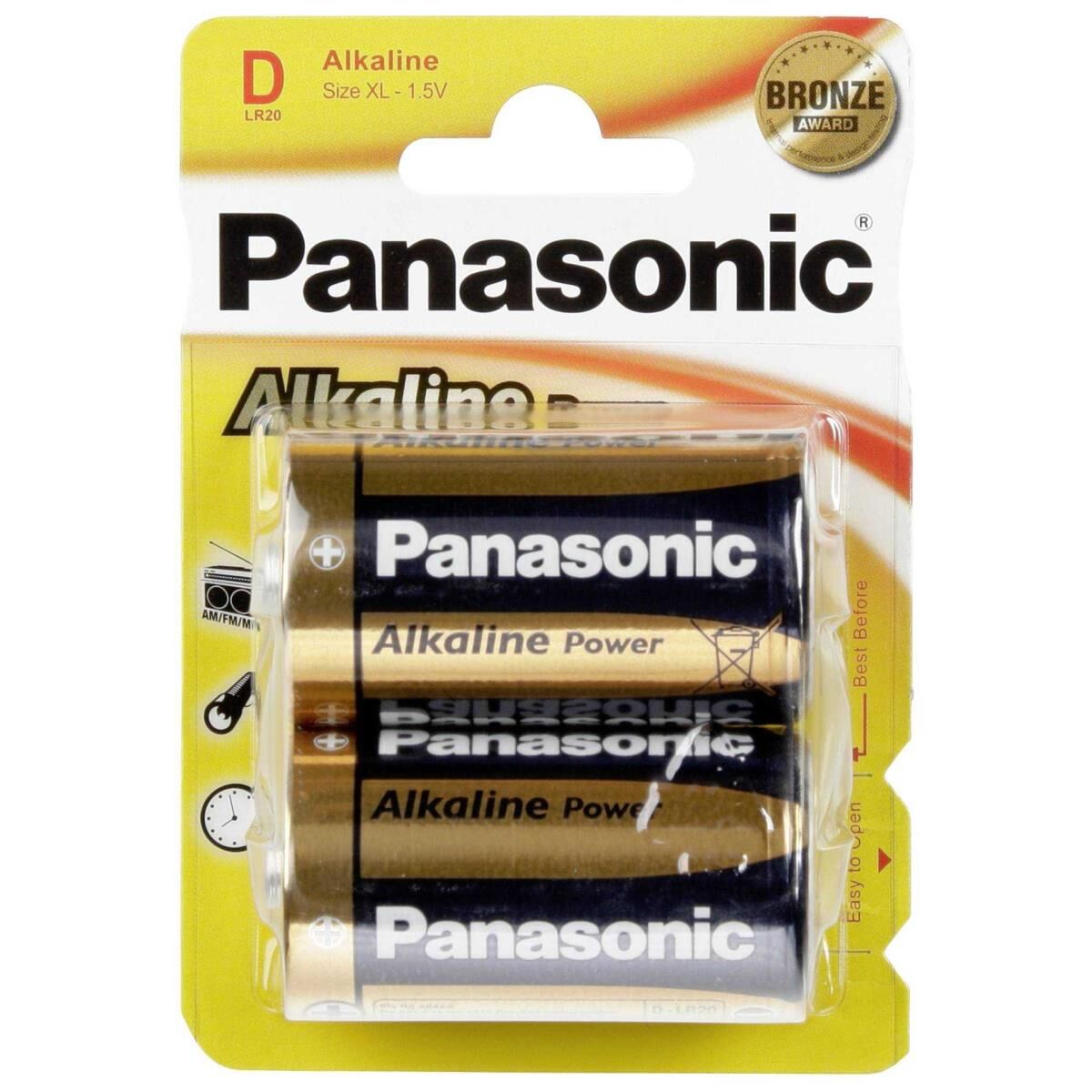 PANASONIC Batterie AlkalinePower2Mono Blister