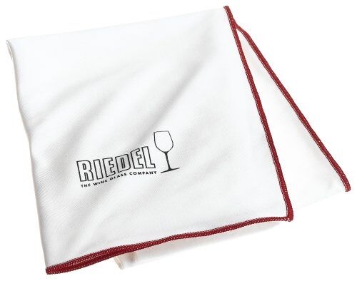 Riedel GLASTUCH MICRO WEISS MIT ROTEM RAND  620284WR  50x64cm 0010/07