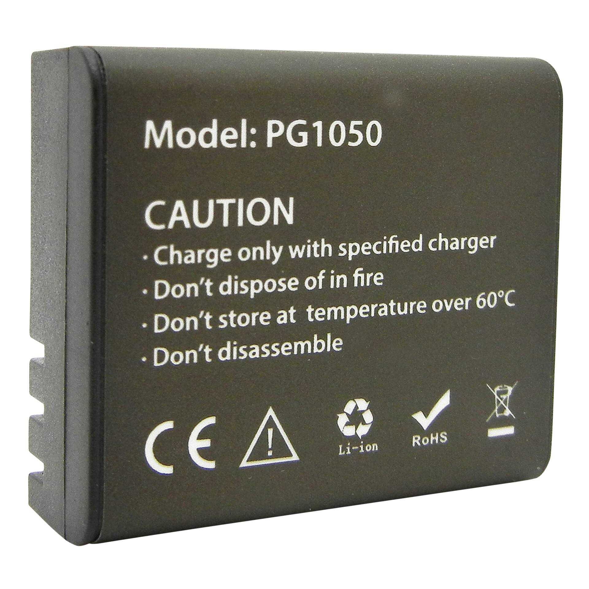 Easypix PG1050 - Batterie - Li-Ion - 1050 mAh - für GoXtreme Discovery, Endurance 2.7K, Pioneer, Rallye, Rallye WiFi