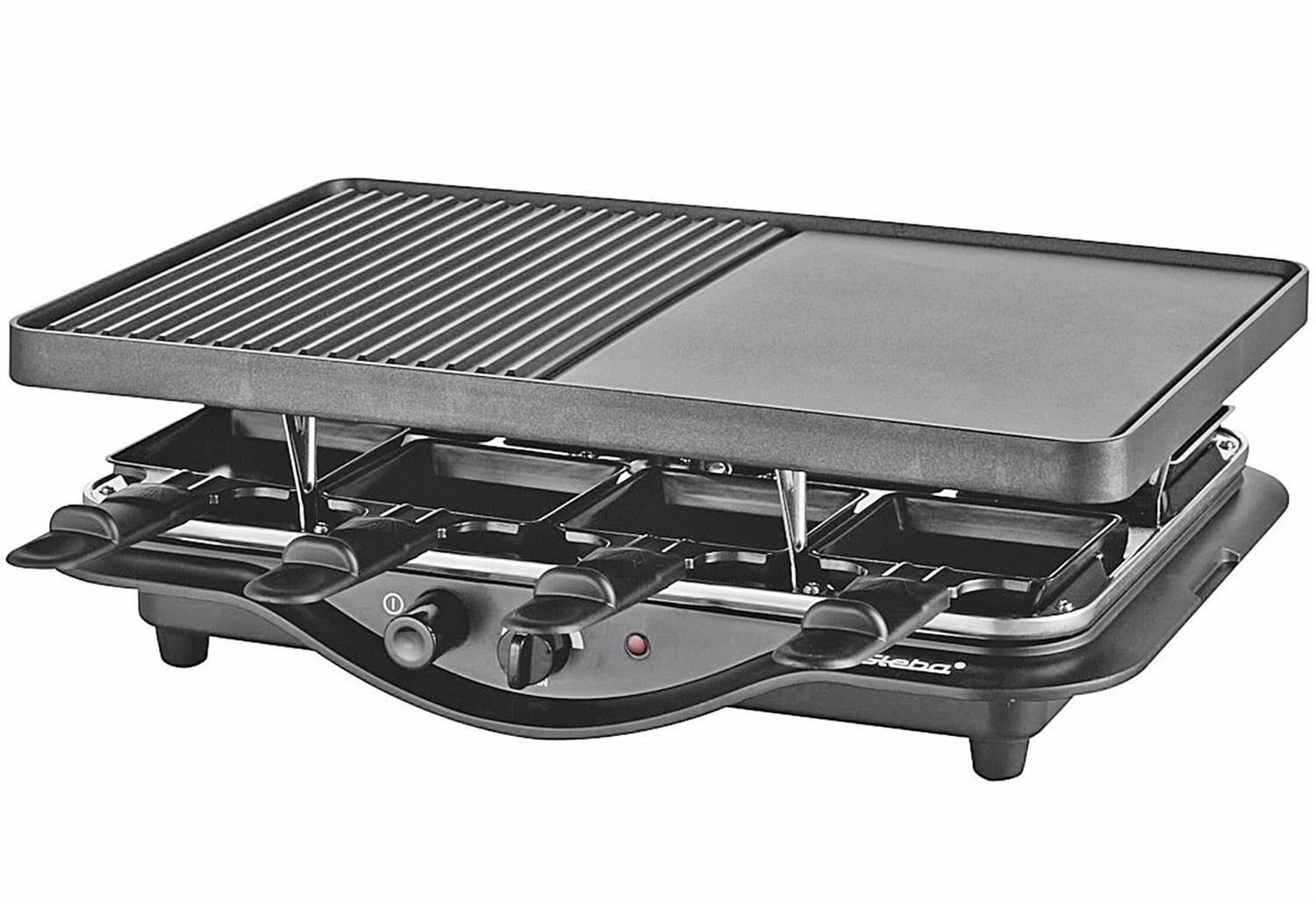 STEBA Raclette RC28 1400Watt schwarz/chrom