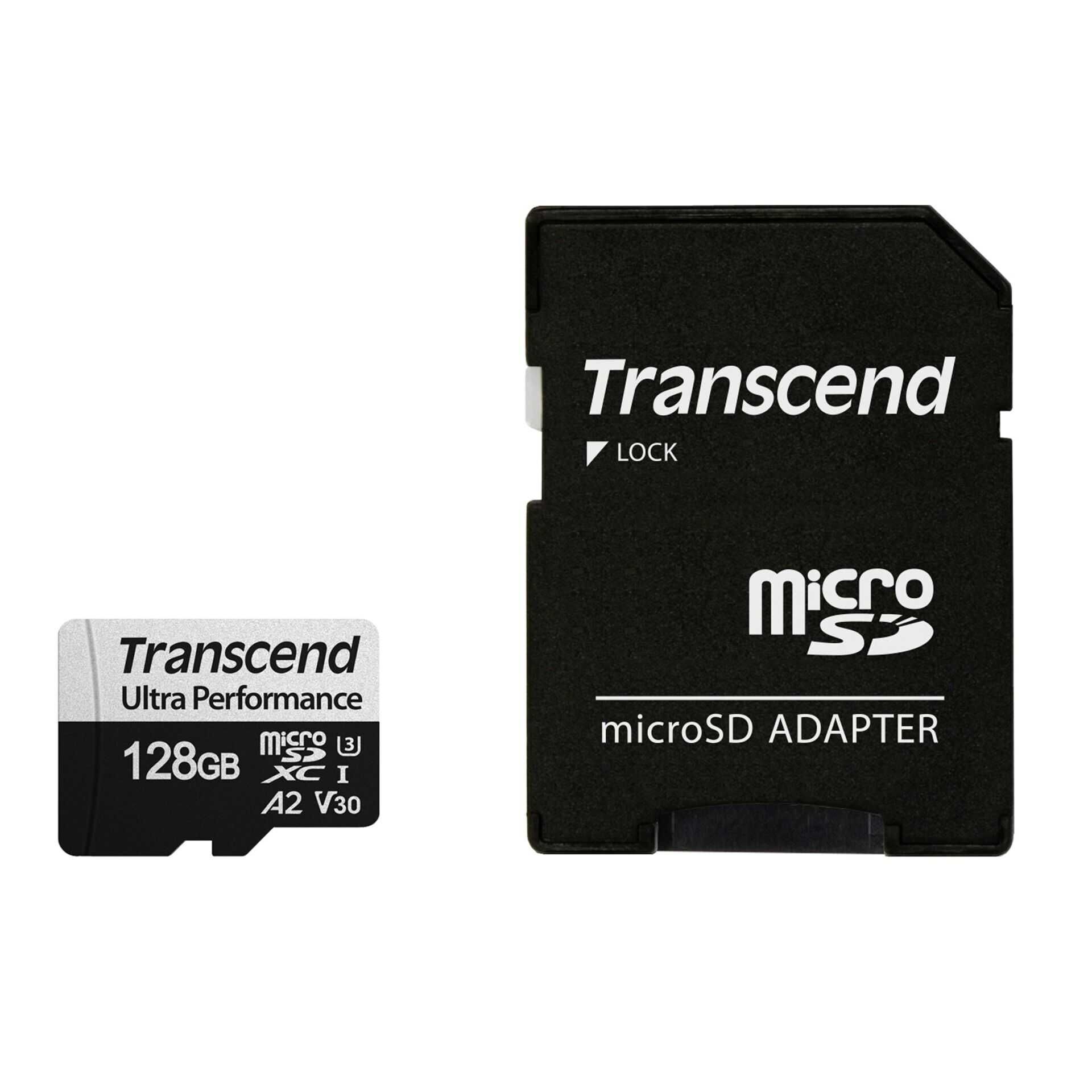 TRANSCEND 128GB microSD w/ adapter UHS-I