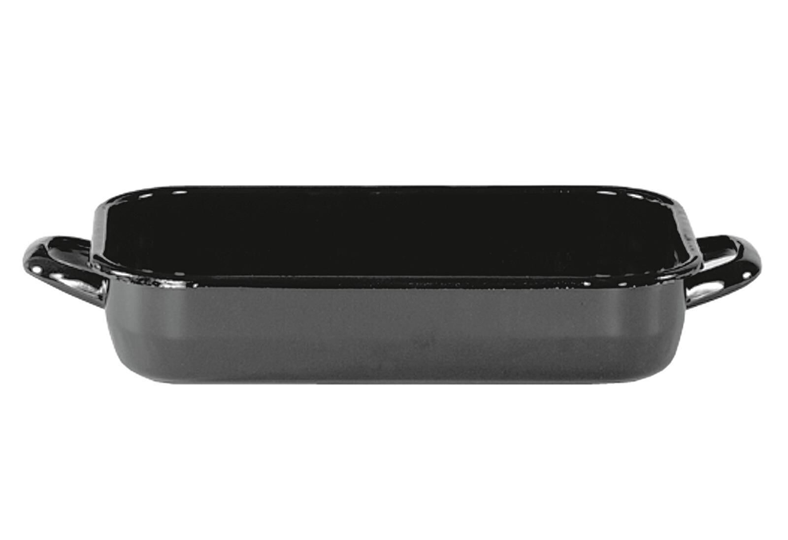 KARL KRÜGER Vierkantpfanne 26x18,5x6 cm emailliert schwarz
