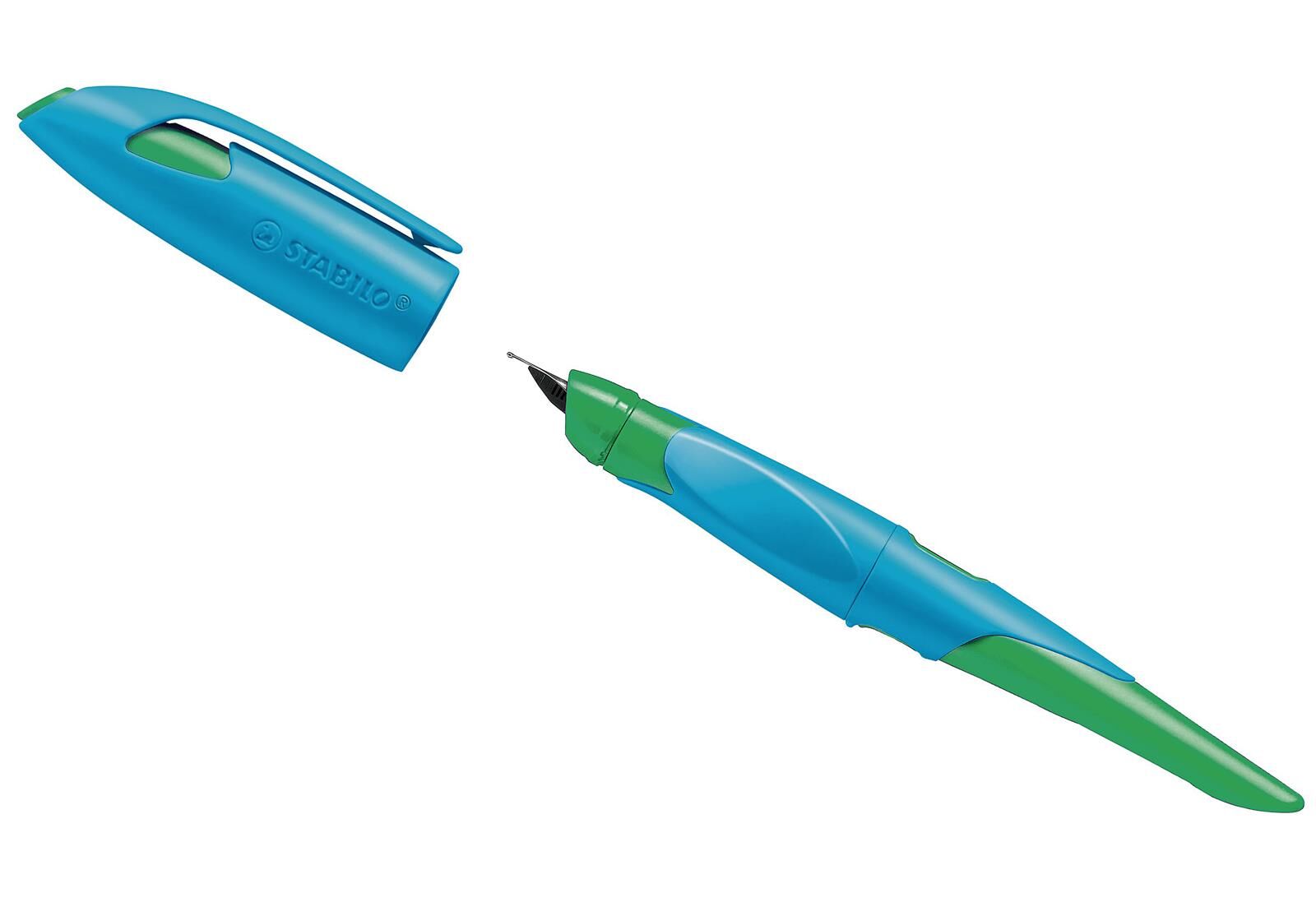 STABILO Füllhalter EASYbirdy Rechtshänder Feder A himmelblau/grasgrün