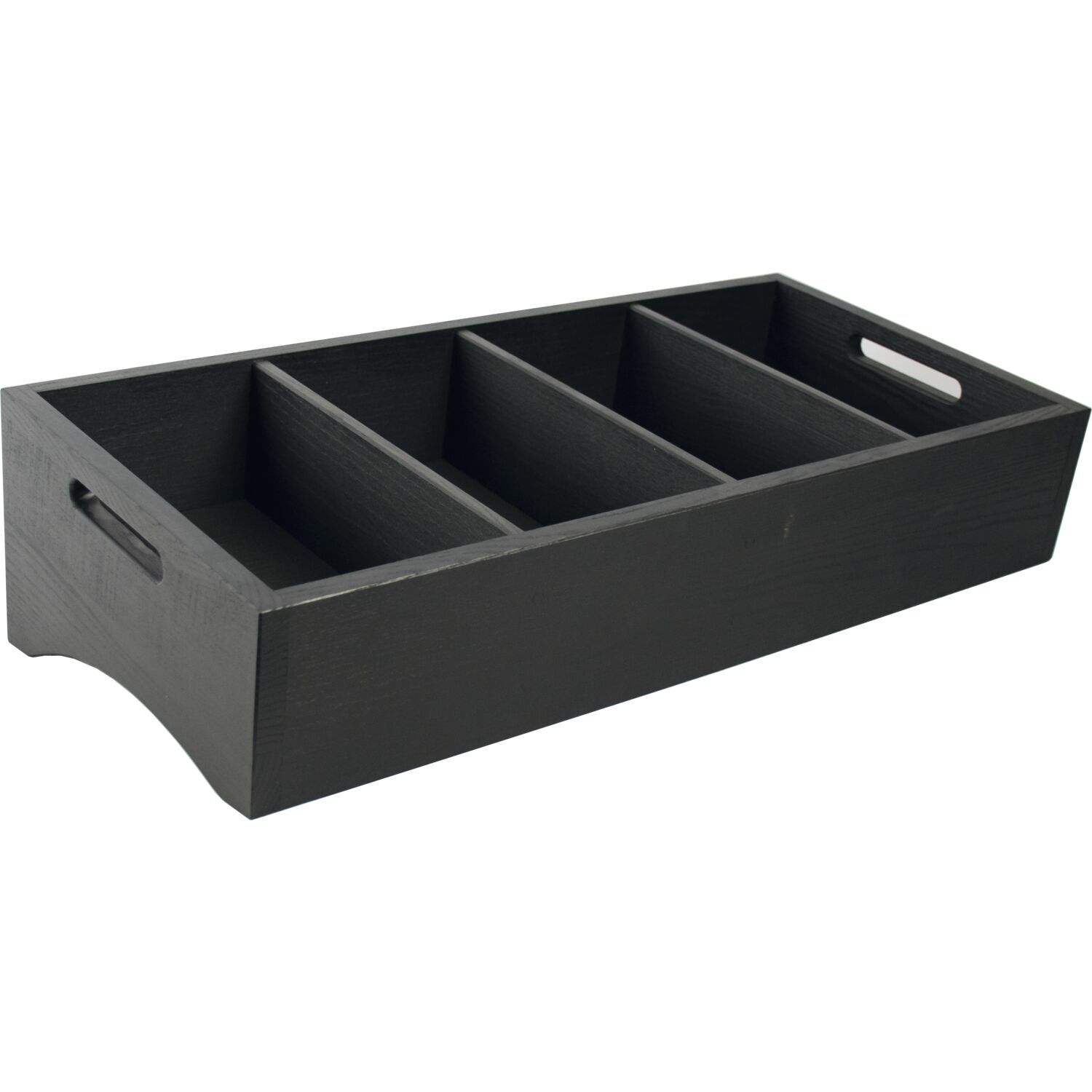 Besteckbox, Höhe: 164 mm, Länge: 590 mm, Breite: 277 mm, schwarz