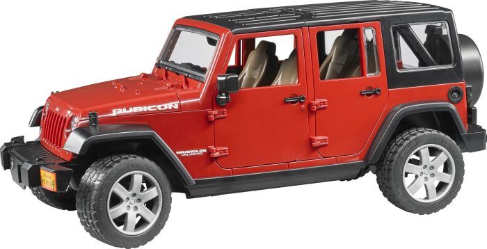 Bruder, Jeep Wrangler Unlimited Rubicon 02525, Profi, 32,9x14,4x14,2 cm, Rot, 2525