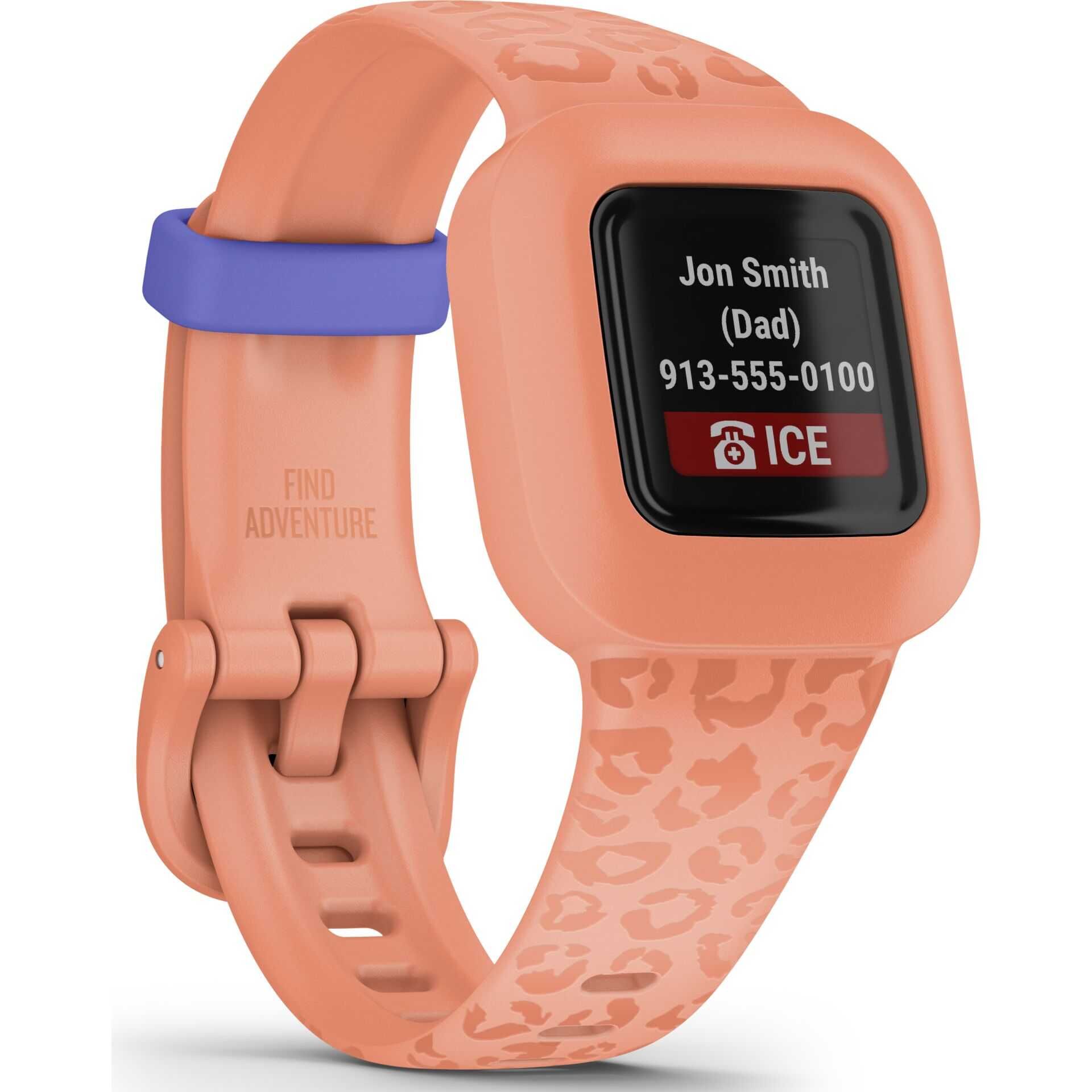 Garmin vivofit jr. 3 - Aktivitätsmesser mit Band - Silikon - Orange - Handgelenkgröße: 130-175 mm - Bluetooth
