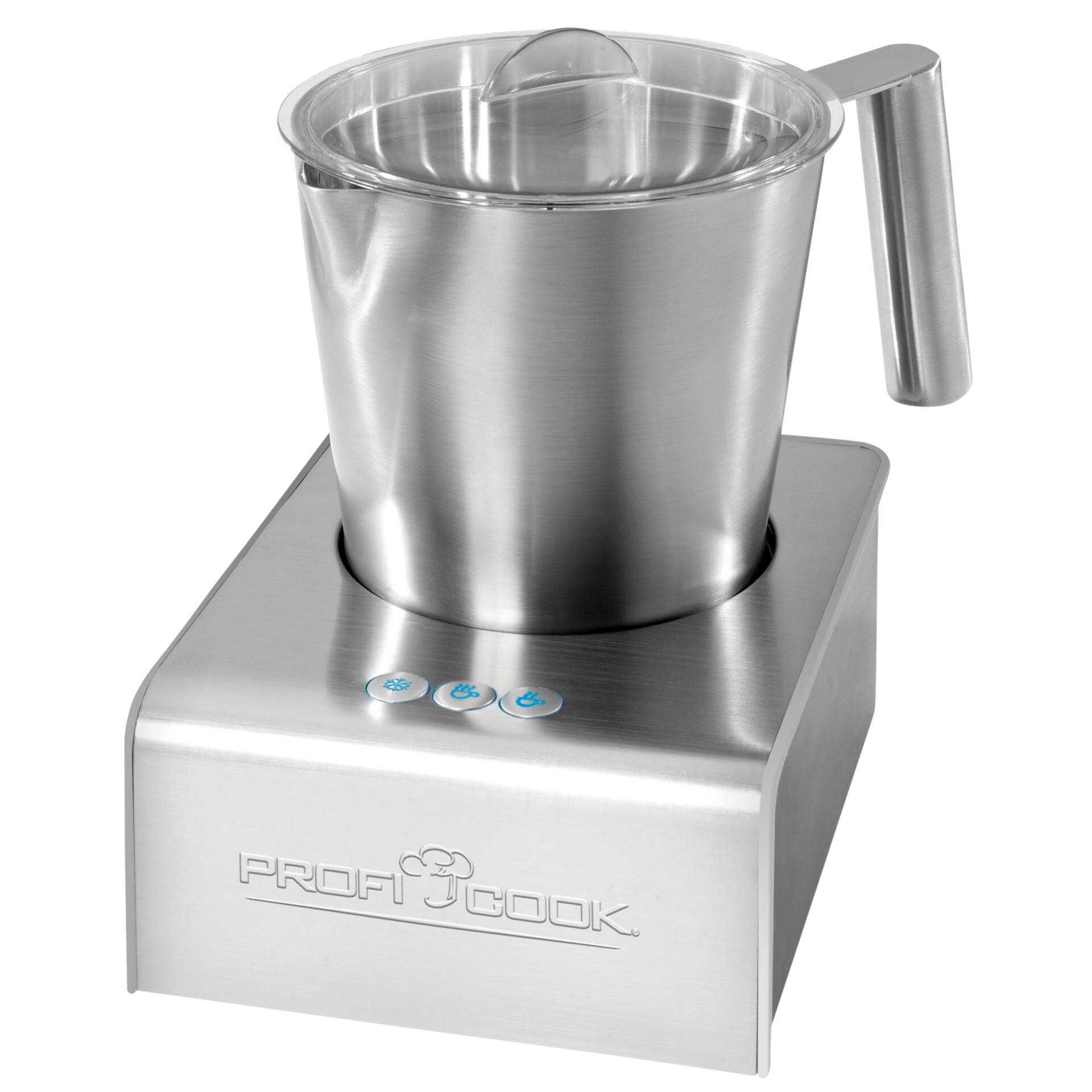 ProfiCook PC-MS 1032 - Milchaufschäumer - 0.45 Liter - 600 W - Edelstahl/Schwarz