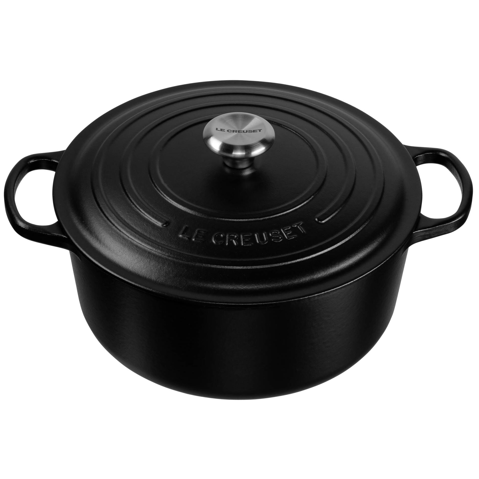 Le Creuset Signature Bräter rund 28 cm schwarz Le Creuset Signature Bräter rund 28 cm schwarz