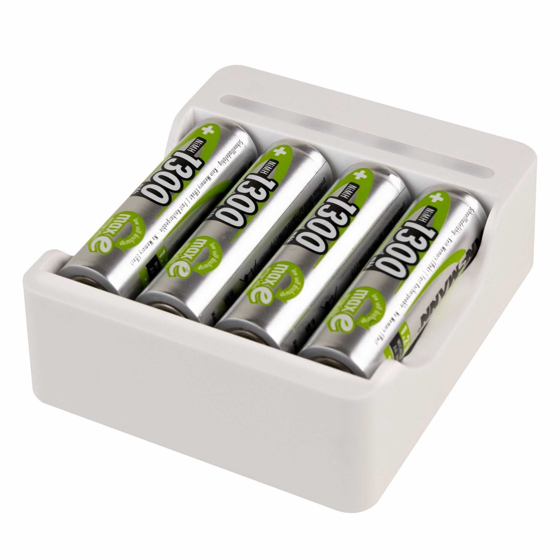 Ansmann Ladegerät Basic IV inkl. 4 x AA 1300mAh Akku 1001-0120-01