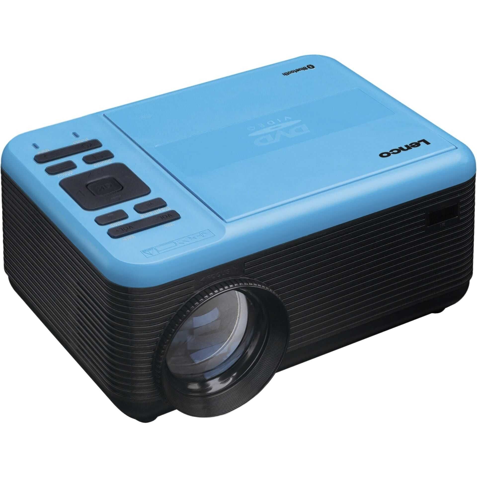 Lenco LPJ-500 - LCD-Projektor - tragbar - 2800 lm - 800 x 480 - Schwarz, Blau