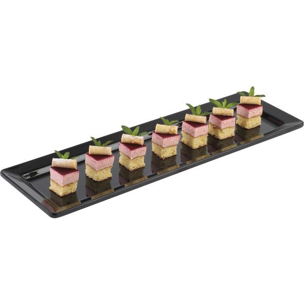 APS Pure Tablett, GN 2/4, schwarz, Höhe: 30 mm, Länge: 530 mm, Breite: 162 mm