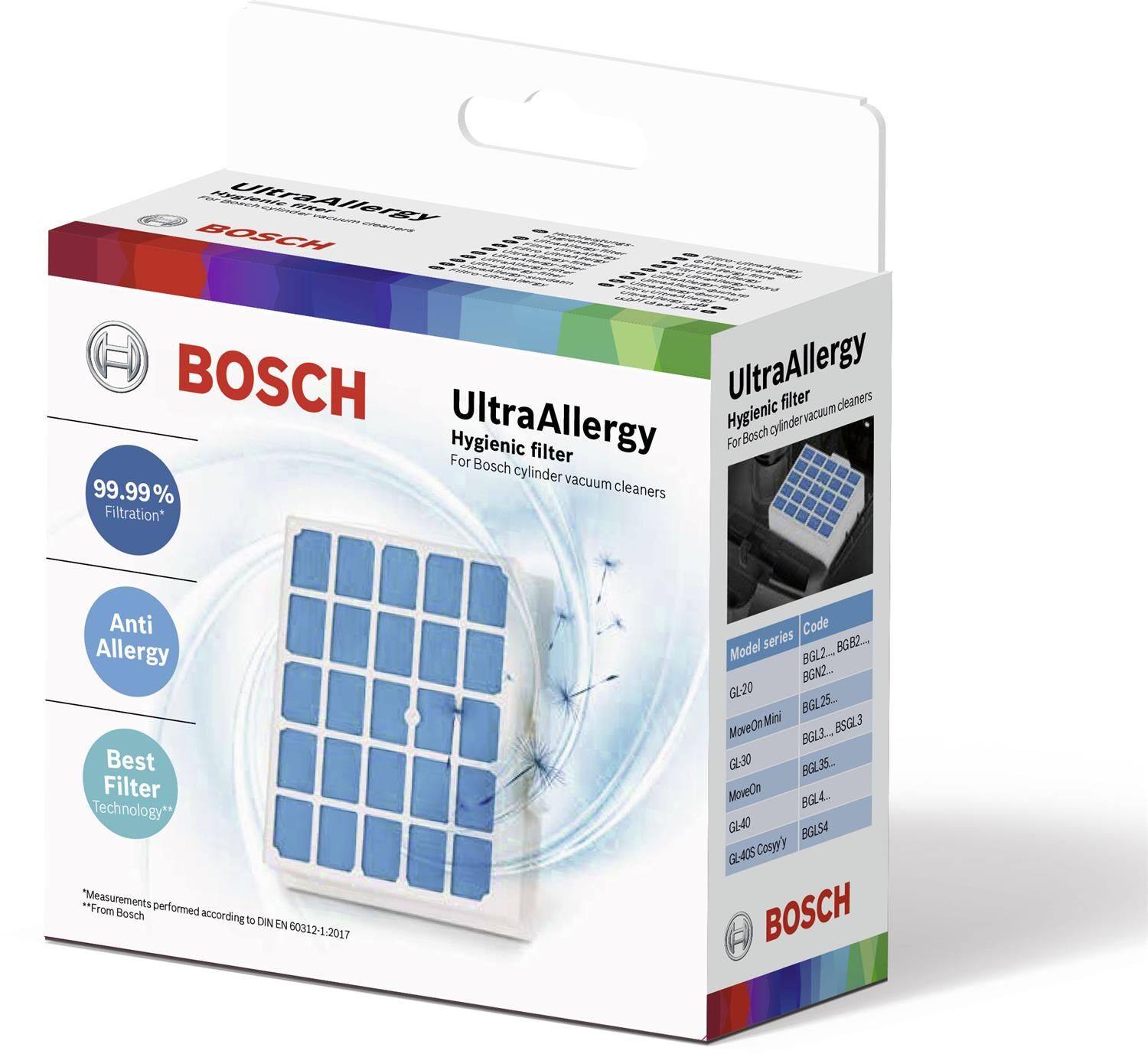 Bosch UltraAllergy Hygienefilter   BBZ156UF