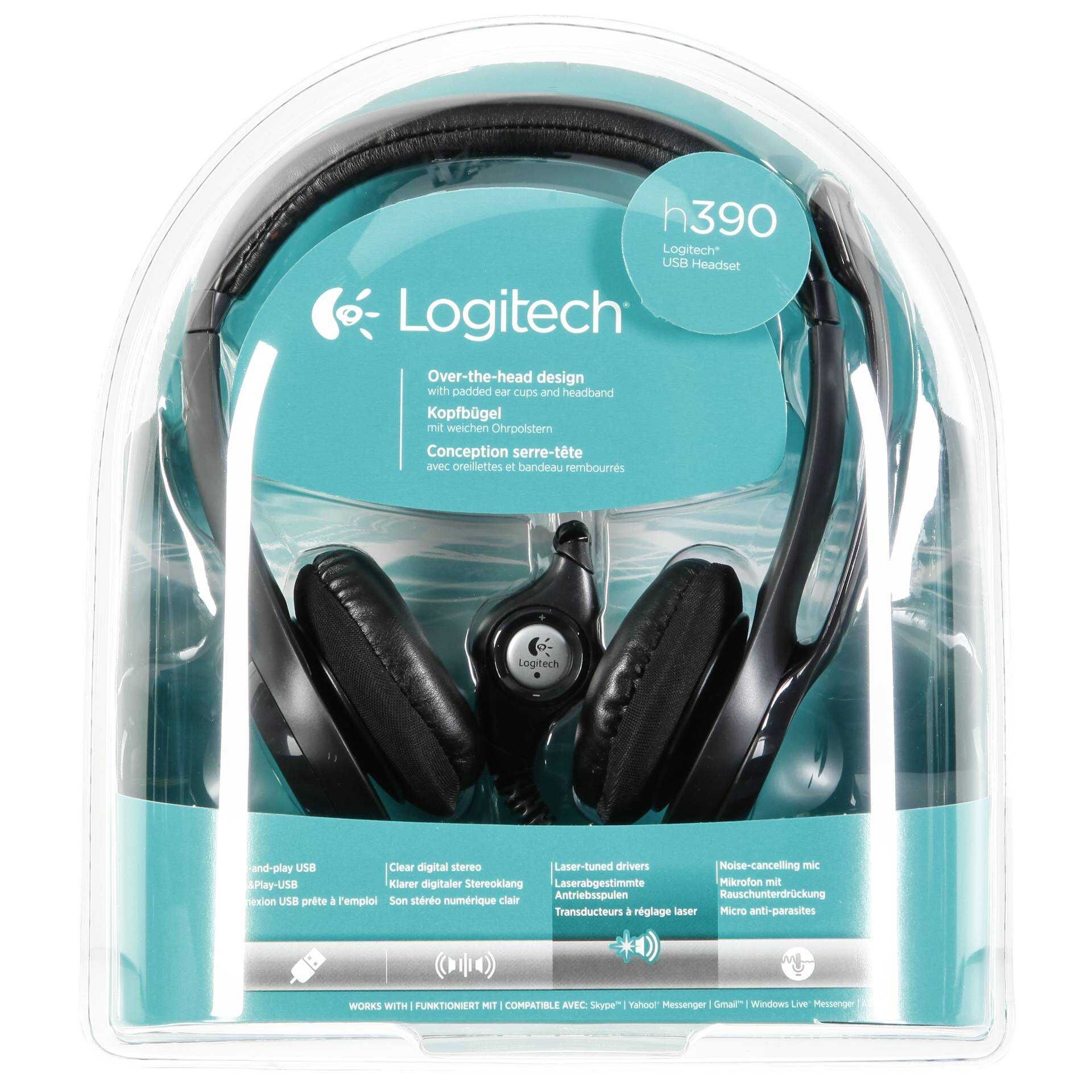 Logitech USB Headset H390 - Headset - ohrumschließend - kabelgebunden