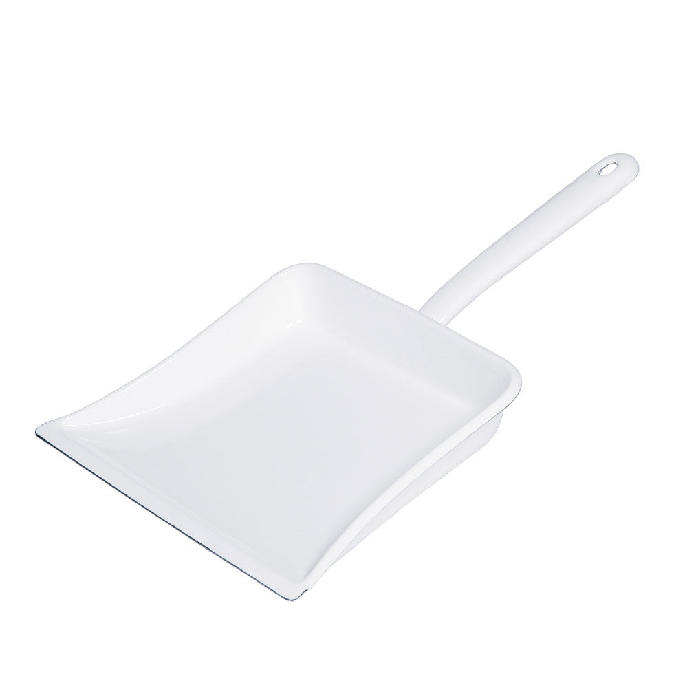Riess Classic Weiss Staubschaufel Kehrrichtschaufel Emaille