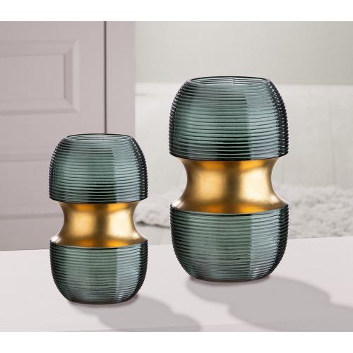 GILDE Glas Vase "Opal"