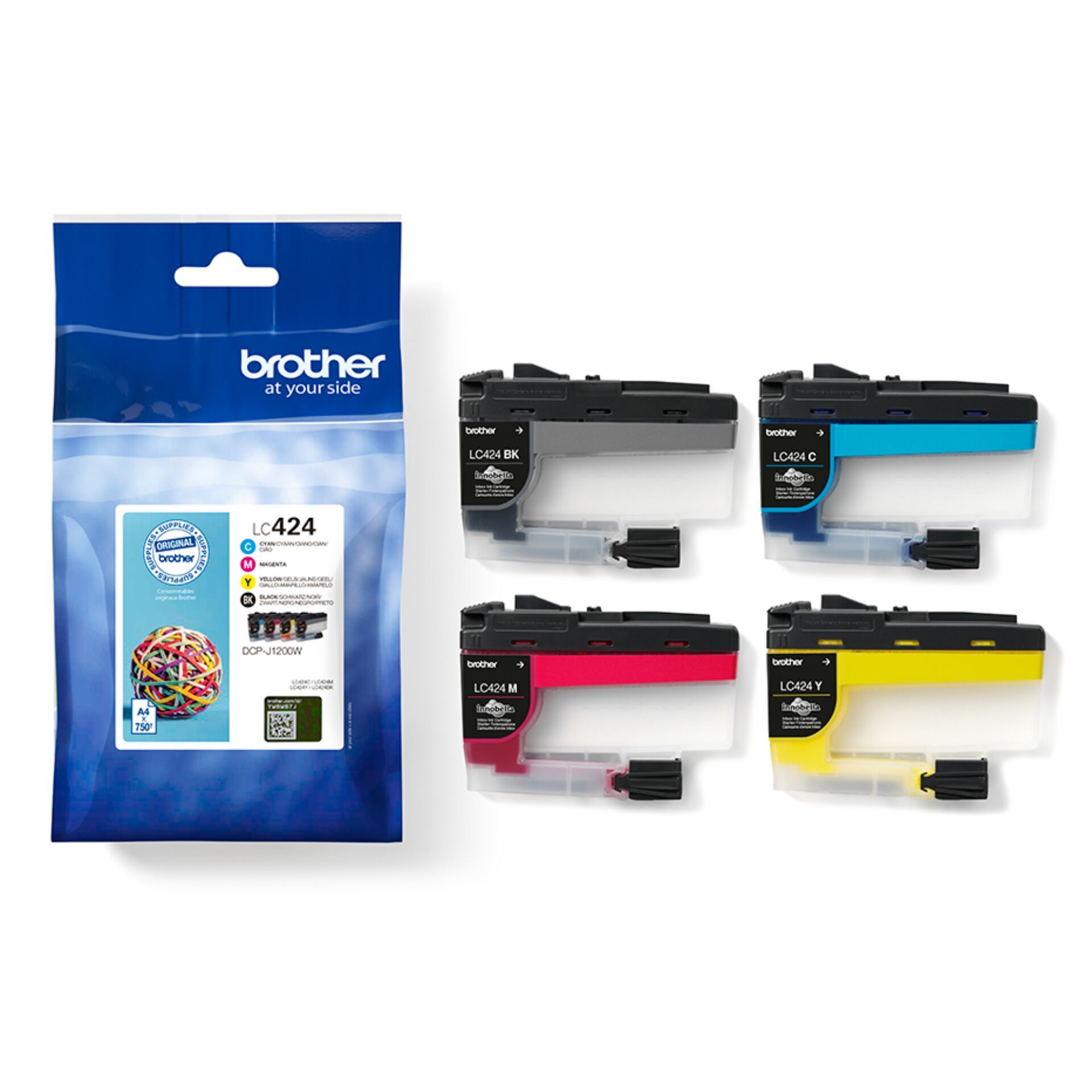 Brother - 4er-Pack - Schwarz, Gelb, Cyan, Magenta - original - Tintenpatrone