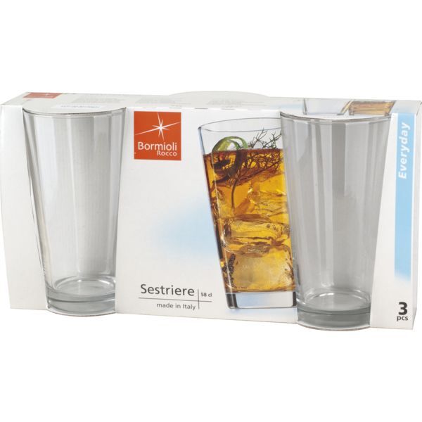 BORMIOLI ROCCO Sestriere Trinkglas 3-tlg., Inhalt: 0,58 Liter