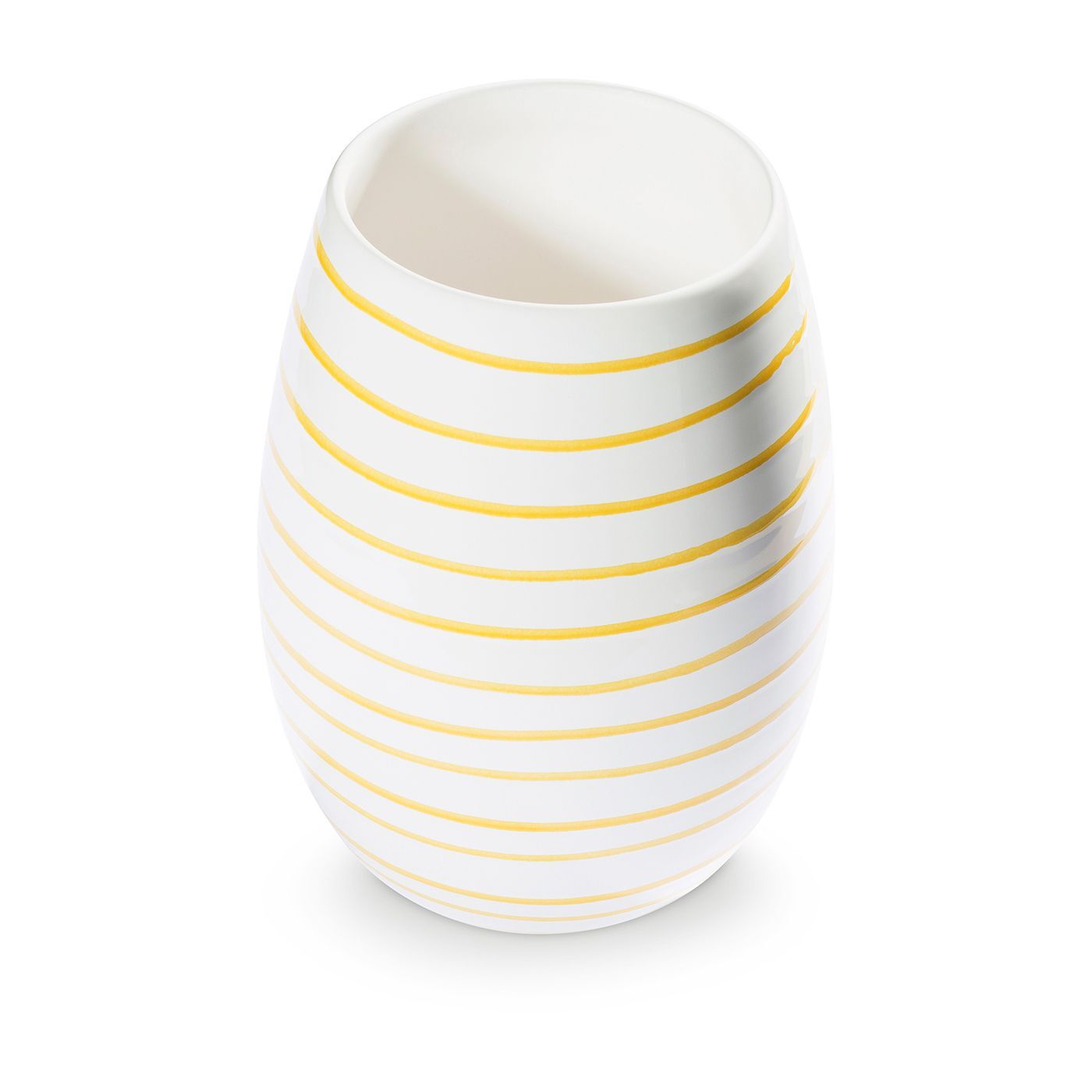 Gmundner Keramik Gelbgeflammt, Vase (H: 21cm)