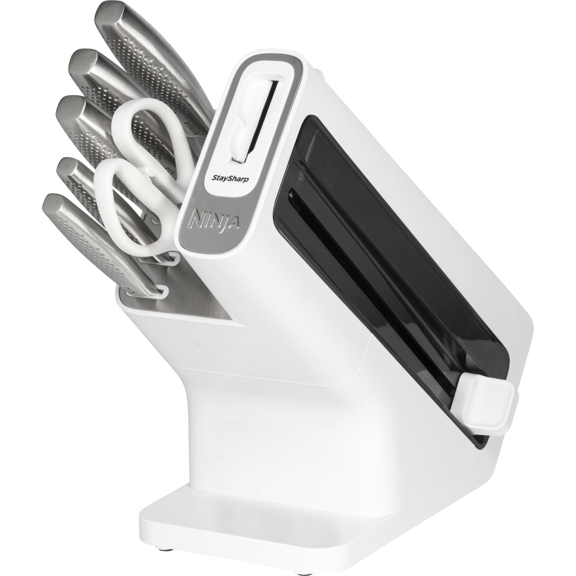 NINJA StaySharp weiß Messerblock mit Schleifer | 3432983