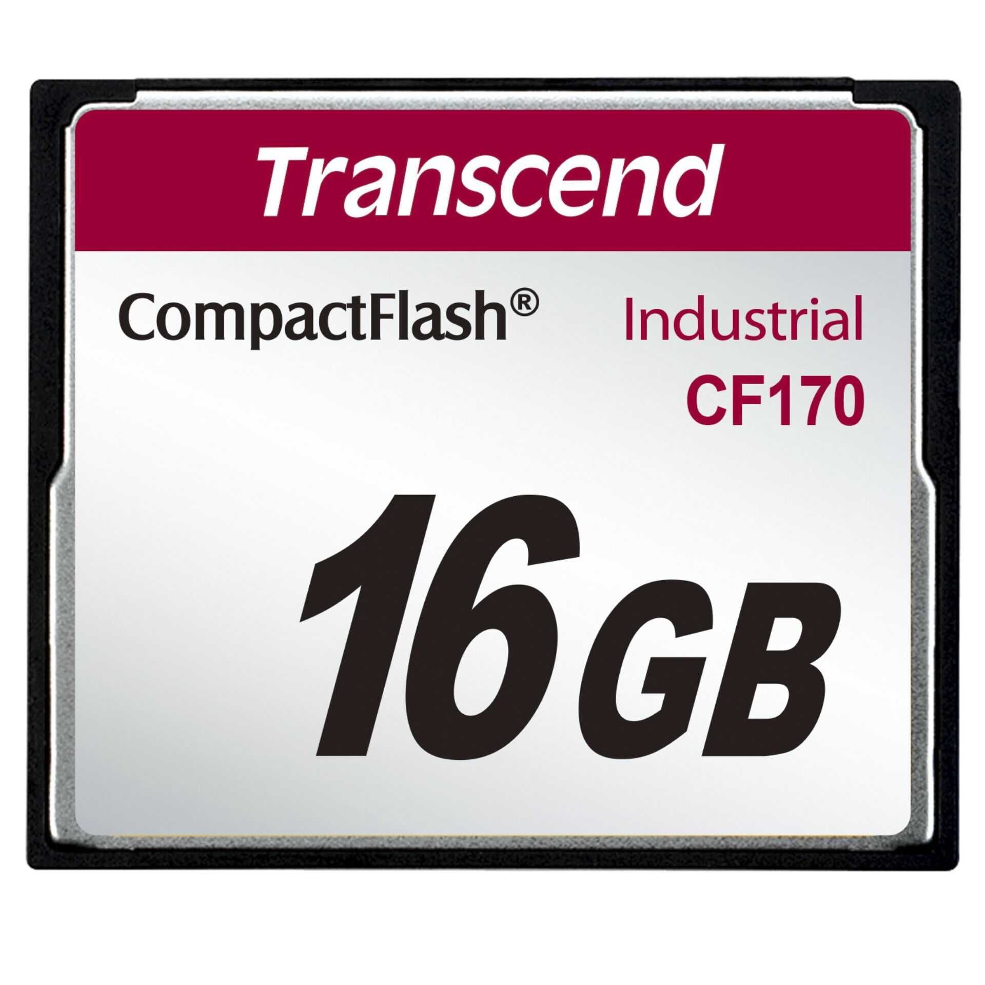 Transcend CF170 Industrial - Flash-Speicherkarte - 16 GB - 170x - CompactFlash