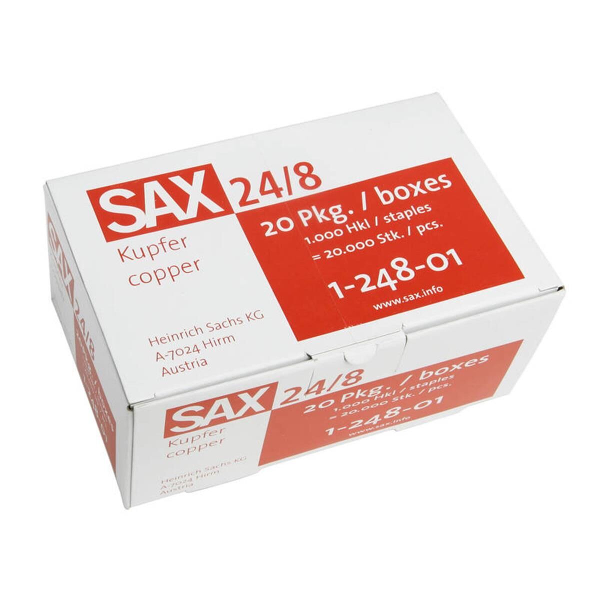SAX, Heftklammern, 24/8, 1000 Stück, 248