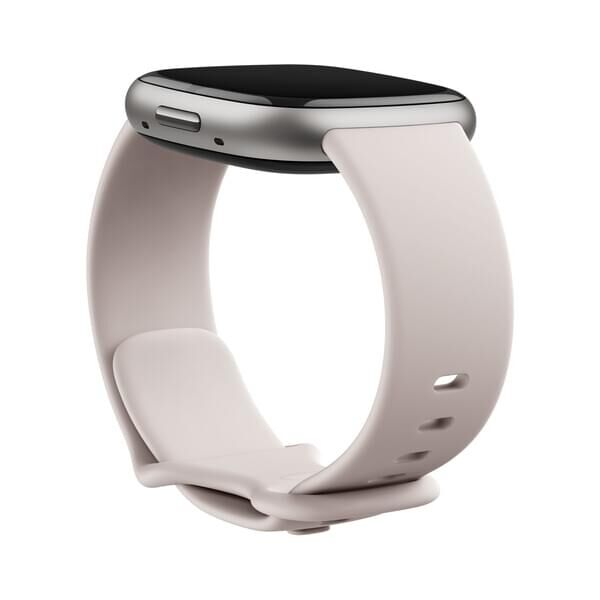 fitbit Sense 2 lunar white/platinum Aktivitätsuhr - Smartwatch mit NFC, GPS & EKG-Funktion