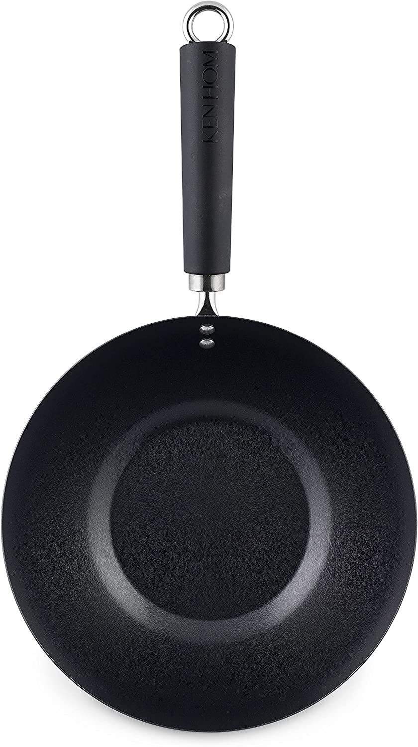 Ken Hom Wok   Karbonstahl mit Antihaftbeschichtung  Ø 27 cm