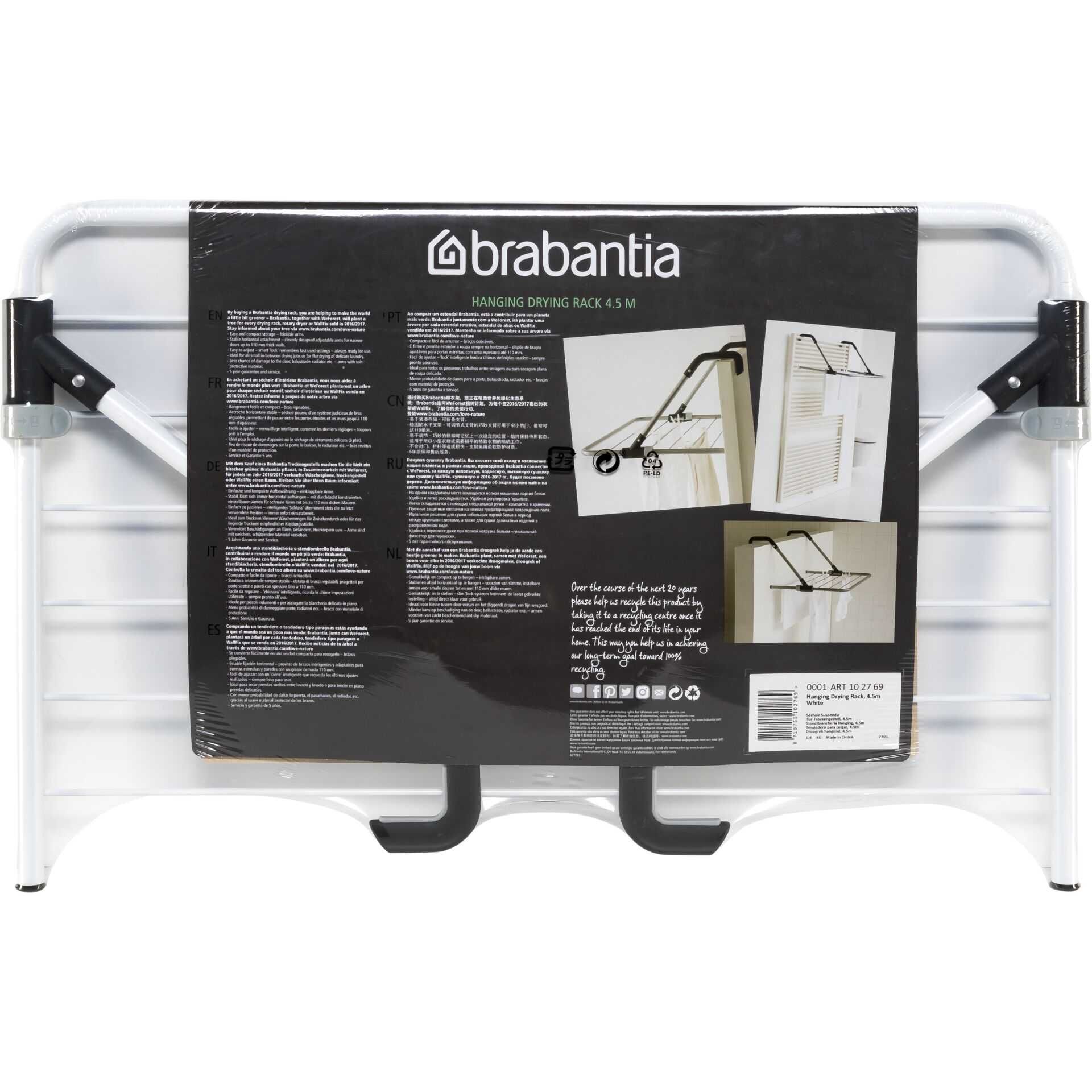Brabantia Tür-Wäschetrockner Fresh White
