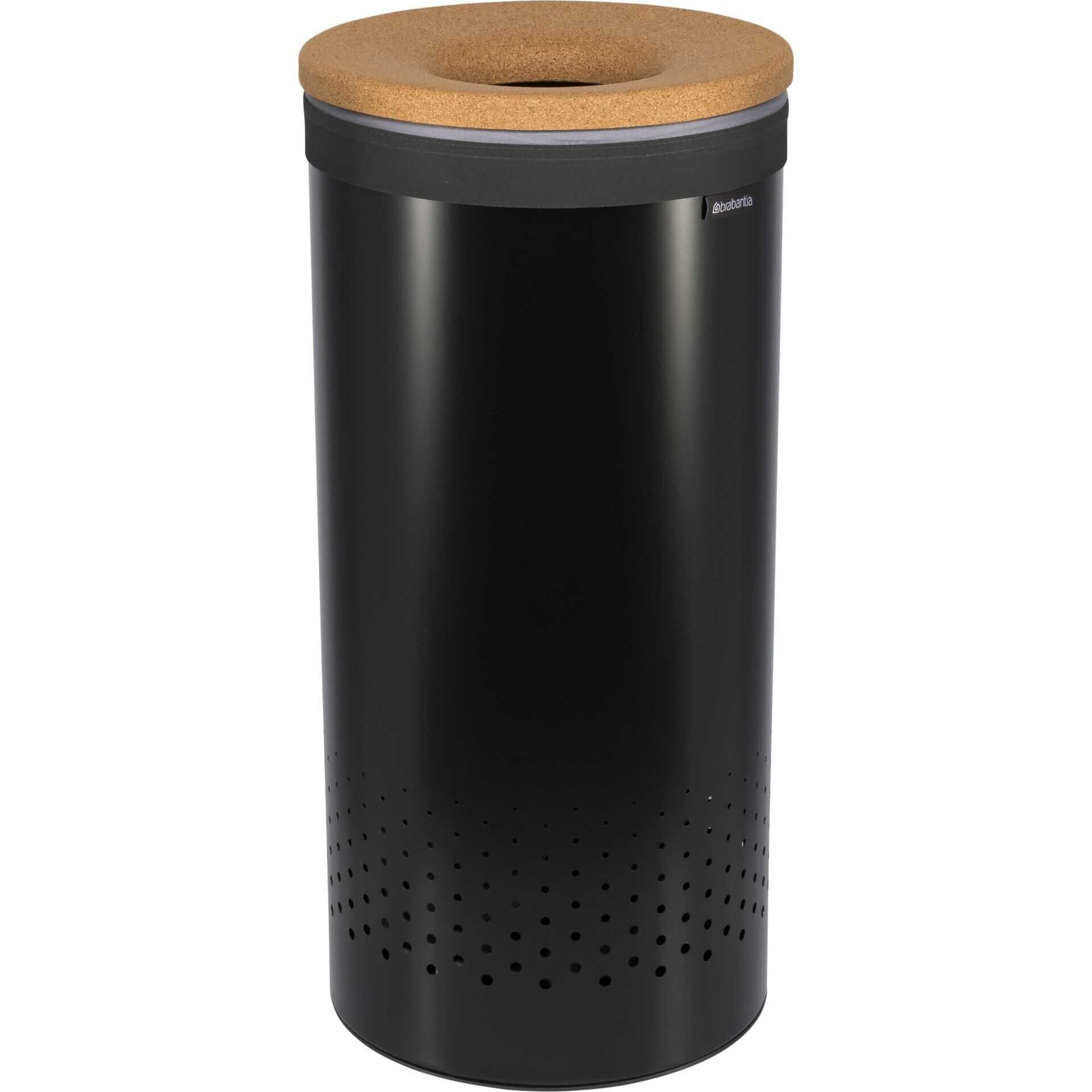 Brabantia Wäschekorb, 35 L kork / schwarz