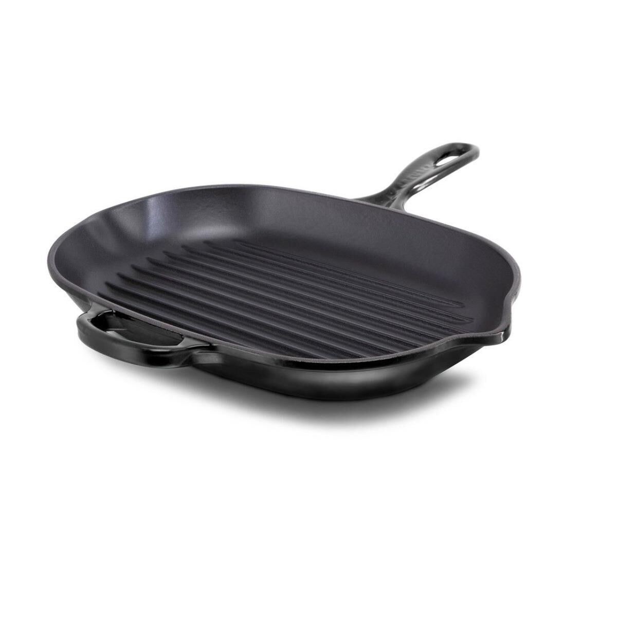 Le Creuset Grillpfanne Signature Matte Schwarz 40 x 32 cm