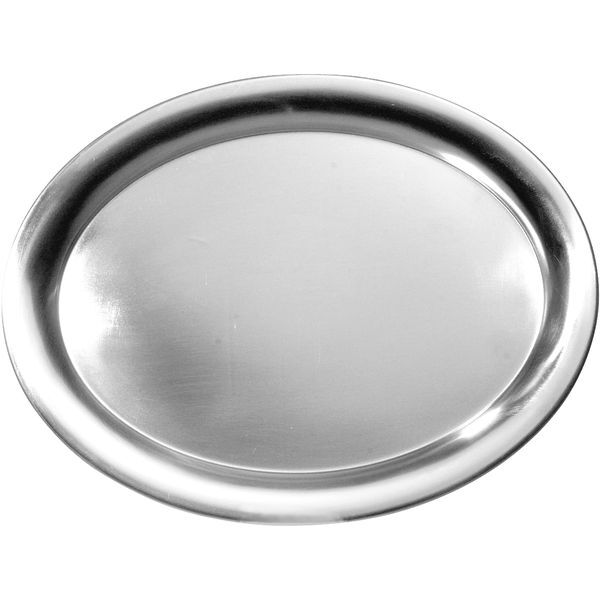 CONTACTO  Tablett 18/10 Edelstahl, oval, matt, Länge: 230 mm, Breite: 175 mm