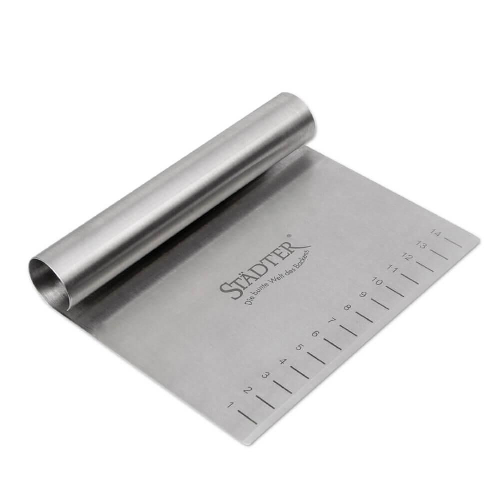 Städter Teigkarte aus Edelstahl 15 x 12cm x 0,9 mm